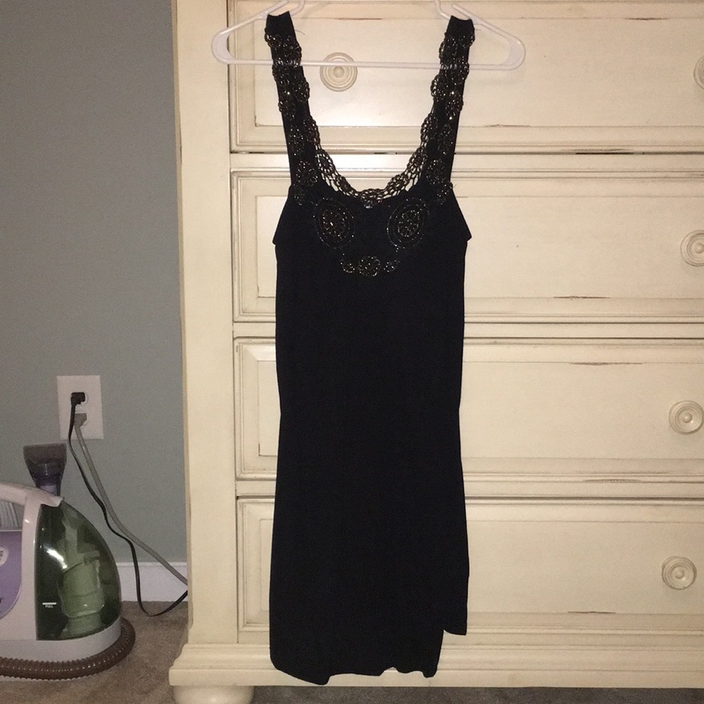 Black and gold tank dress. Never worn.